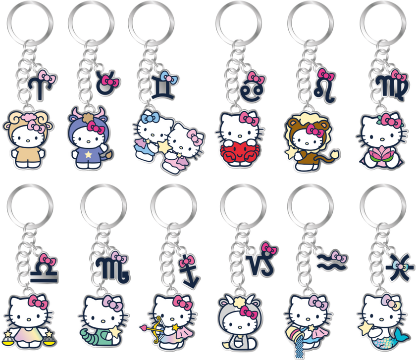 HELLO KITTY - Porte-clé (Display 24 Pcs)