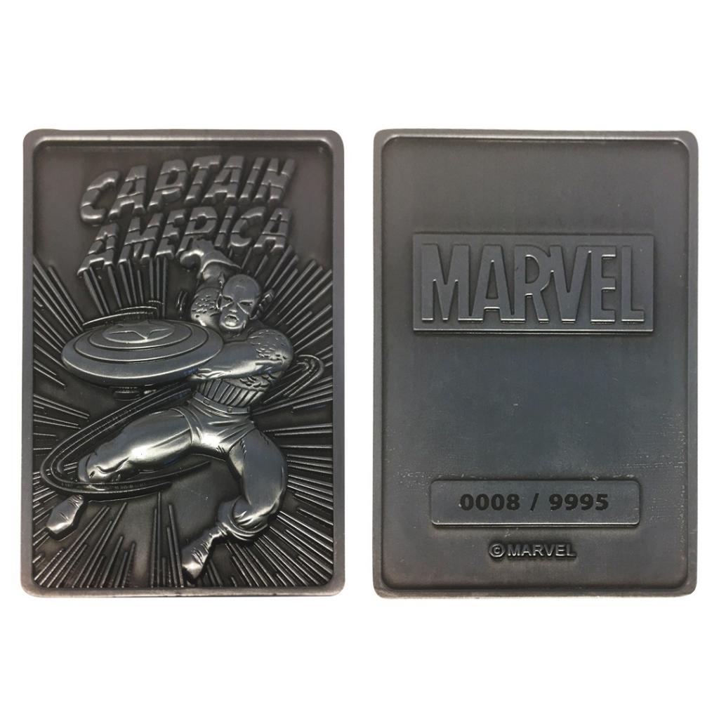 MARVEL - Captain America - Carte en métal collector