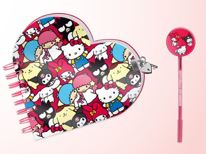 HELLO KITTY & Friends - Gift Box - Journal Secret + Stylo Bille