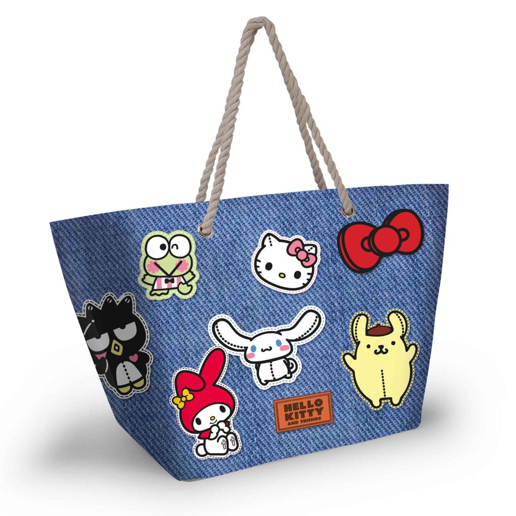 HELLO KITTY & Friends - Denim - Sac de Plage '52x37x17cm'