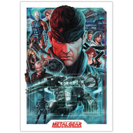 METAL GEAR SOLID - Montage - Art Print Edition Limitée