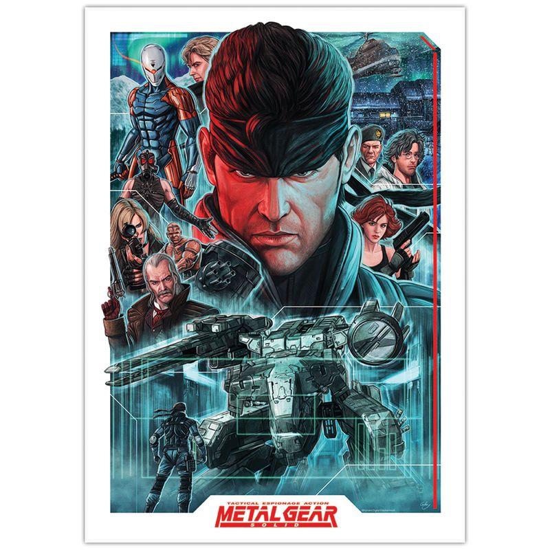 METAL GEAR SOLID - Montage - Art Print Edition Limitée