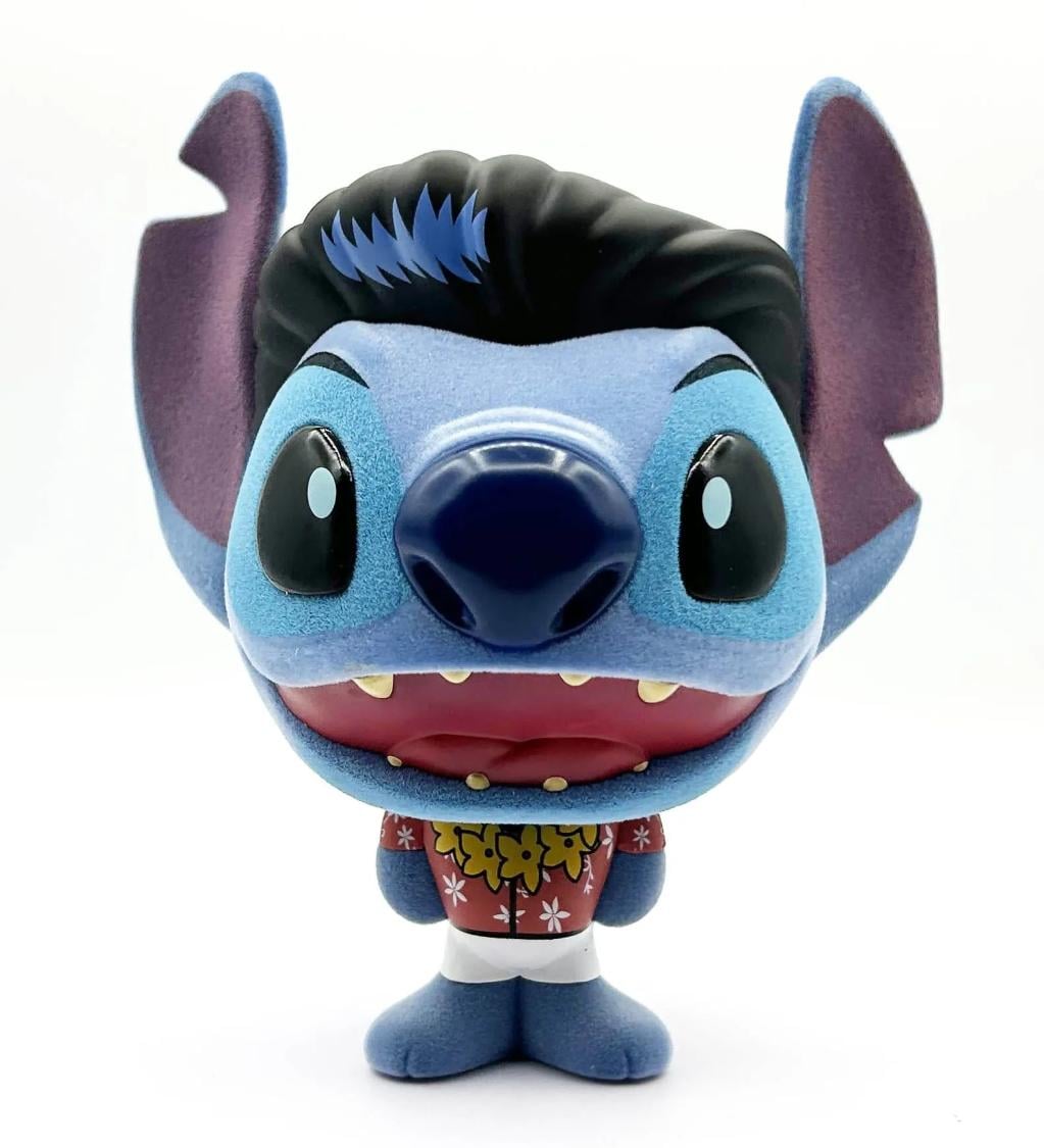 STITCH - Elvis Hawai - Figurine Bhunny Flocked Vinyl - 10cm