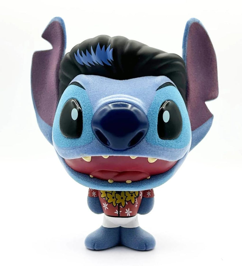 STITCH - Elvis Hawai - Figurine Bhunny Flocked Vinyl - 10cm