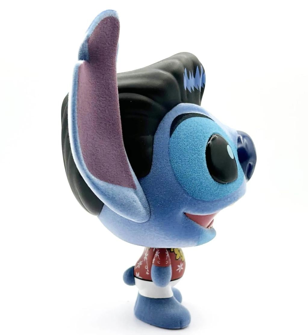 STITCH - Elvis Hawai - Figurine Bhunny Flocked Vinyl - 10cm