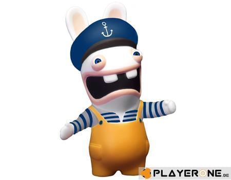 LAPINS CRETINS - Figurine Anti Stress - Modele 1 - Marin (10 Cm)