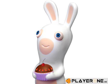 LAPINS CRETINS - Figurine Anti Stress - Modele 3 - Gateau (10 Cm)