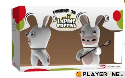 LAPINS CRETINS - Figurine 3D Lapin Chatie BienDouble Pack ( 18 cm )