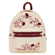 CREAM & RED - Floral - Mini Sac à Dos LoungeFly