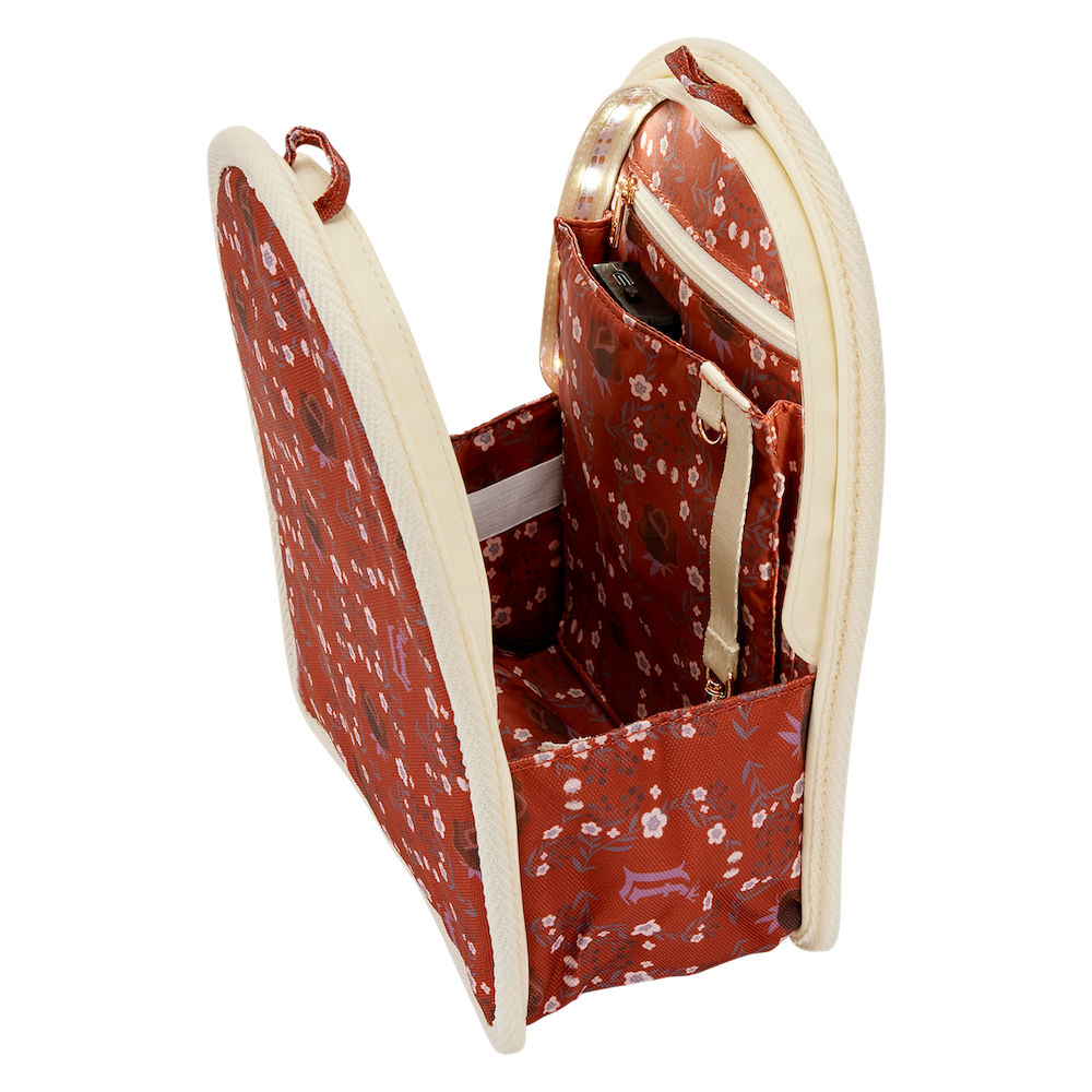 LOUNGEFLY - Cream & Red -Organisateur de Mini sac à dos LoungeFly