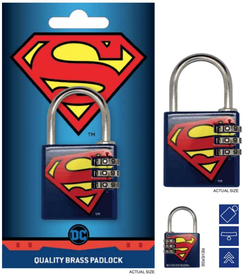 DC COMICS - Cadenas avec code - Superman
