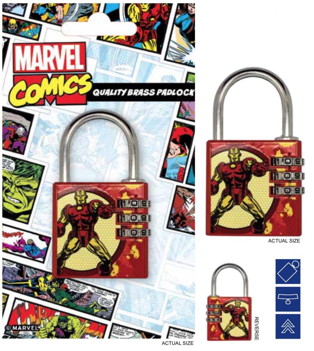 MARVEL - Cadenas avec code - Iron Man