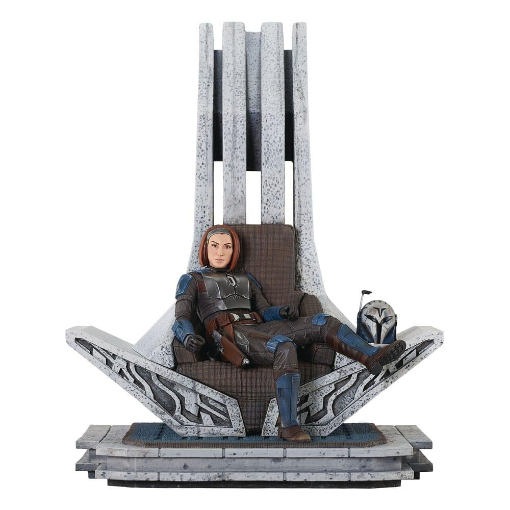 THE MANDALORIAN - Bo-Katan sur Throne - Statue Premier Collection 35cm