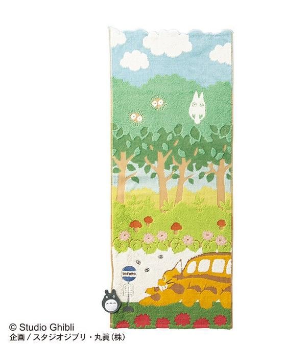 MON VOISIN TOTORO - Chatbus en chemin - Serviette 34x80cm