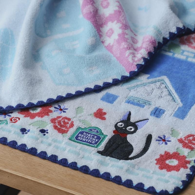 KIKI LA PETITE SORCIERE - Jiji ciel bleu de Koriko -Serviette 60x120cm