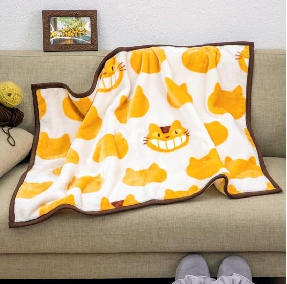 MON VOISIN TOTORO - Chatbus - Couverture Plaid 70x100cm