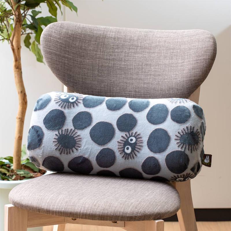 MON VOISIN TOTORO - Noiraude - Coussin Brique Moiré 20x43cm