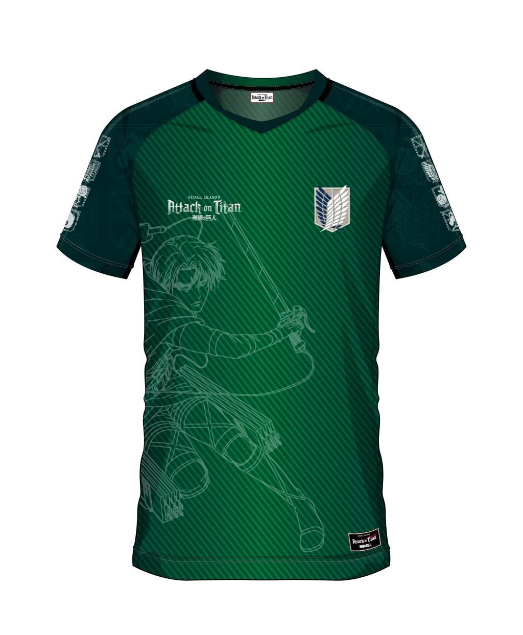 L'ATTAQUE DES TITANS - Scout Regiment 09 - Maillot de Foot Homme (M)
