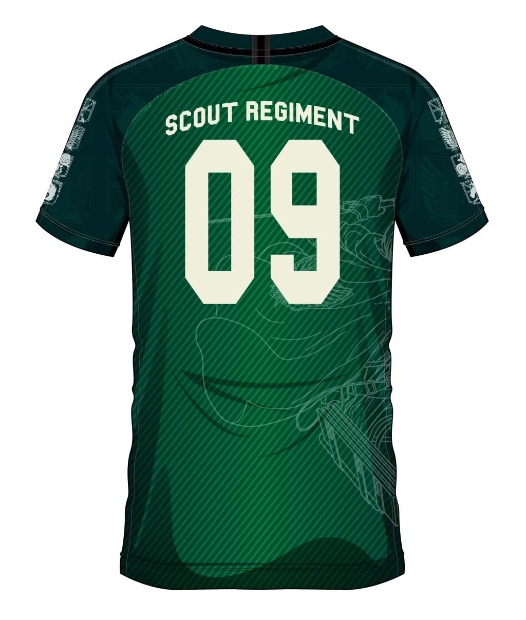 L'ATTAQUE DES TITANS - Scout Regiment 09 - Maillot de Foot Homme (S)