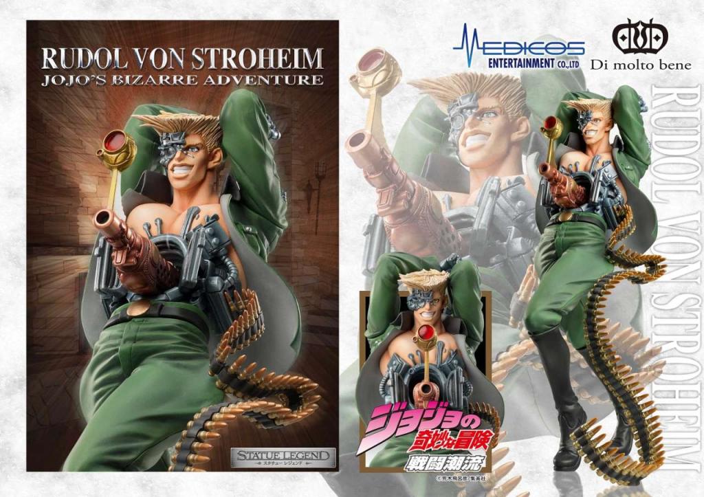 JOJO PART 2 - Rudol Von Stroheim - Statuette Legend 18cm