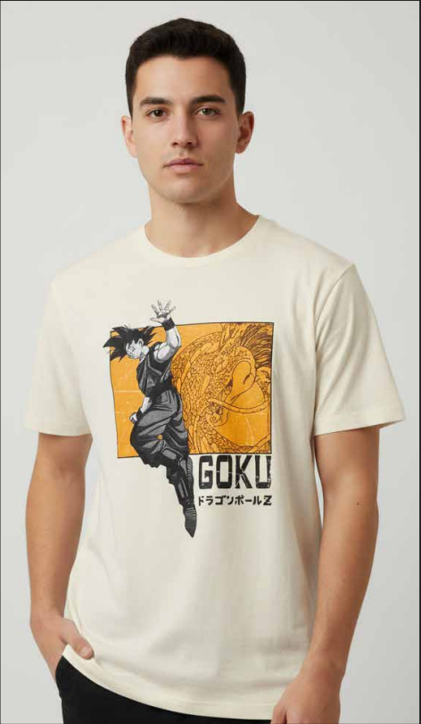 DRAGON BALL Z - Goku Dragon - T-Shirt Homme (XXL)