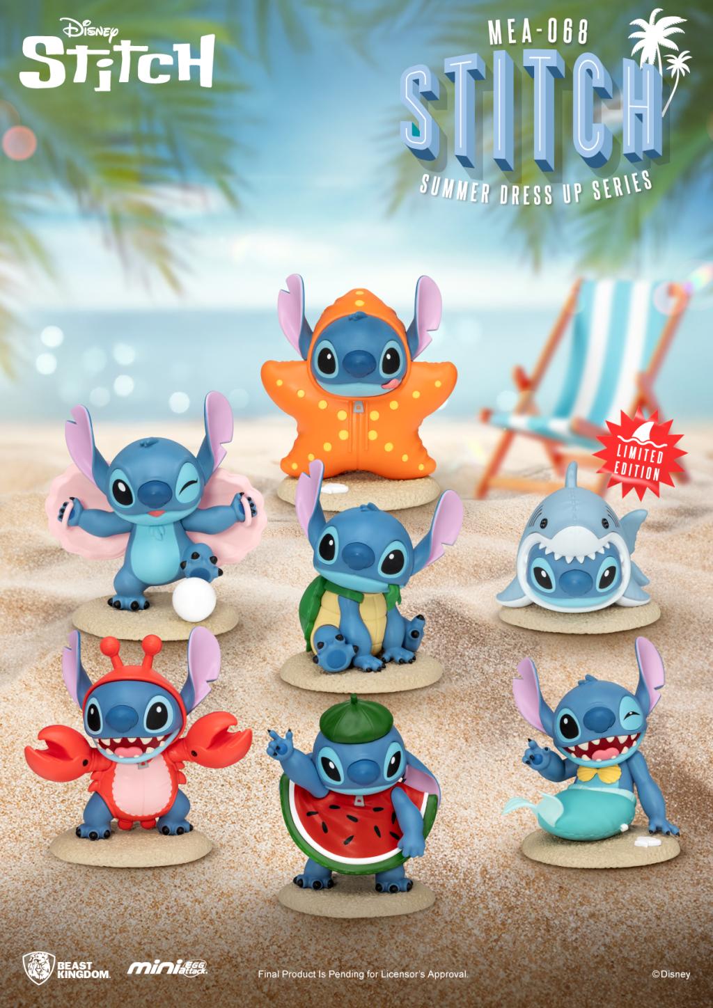 LILO & STITCH - Stitch Summer dress up - Set 6 Figurine 9cm