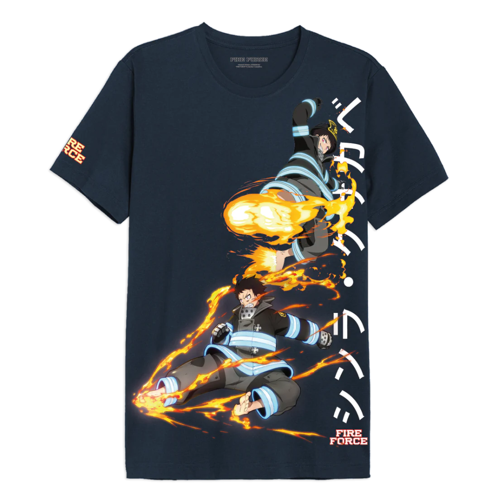 FIRE FORCE - Shinra - T-Shirt Oversize Homme (XS)
