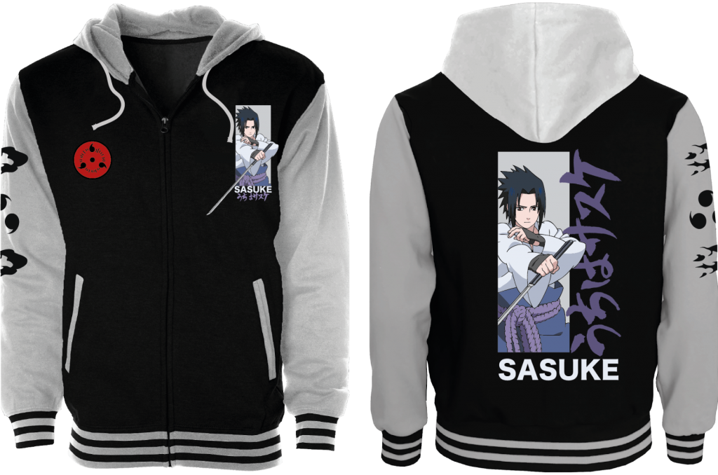 NARUTO SHIPPUDEN - Sasuke - Blouson Teddy (L)