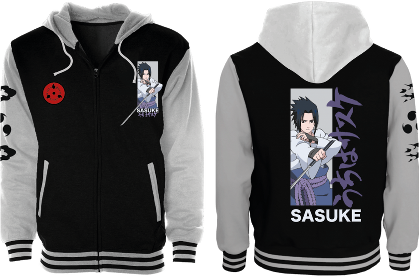 NARUTO SHIPPUDEN - Sasuke - Blouson Teddy (L)