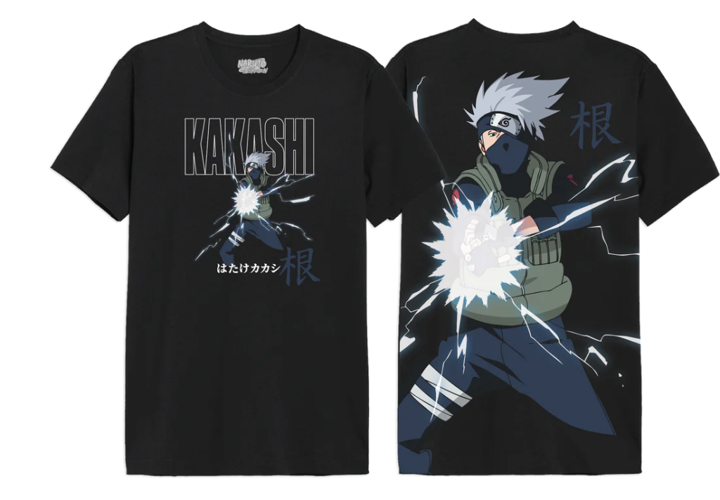 NARUTO SHIPPUDEN - Kakashi - T-Shirt Oversize Homme (XL)