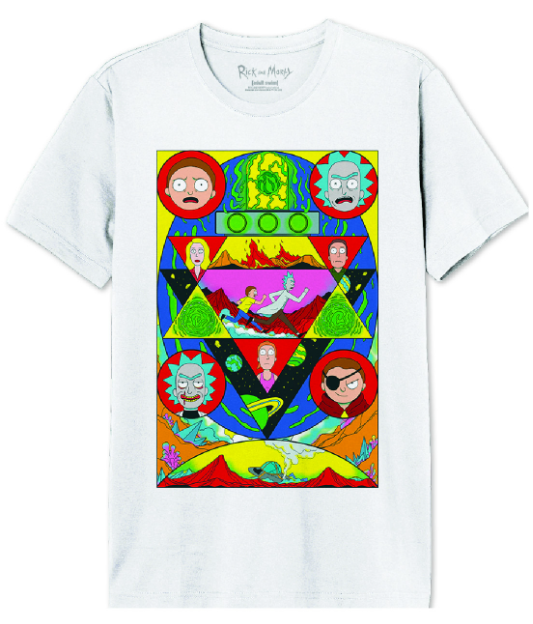 RICK ET MORTY - Rick & Morty Land - T-Shirt Homme (S)