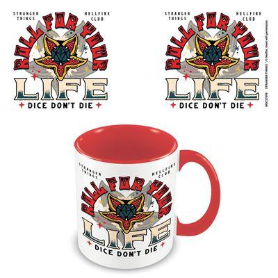 STRANGER THINGS 4 - Roll For Your Life - Mug intérieur coloré 315ml
