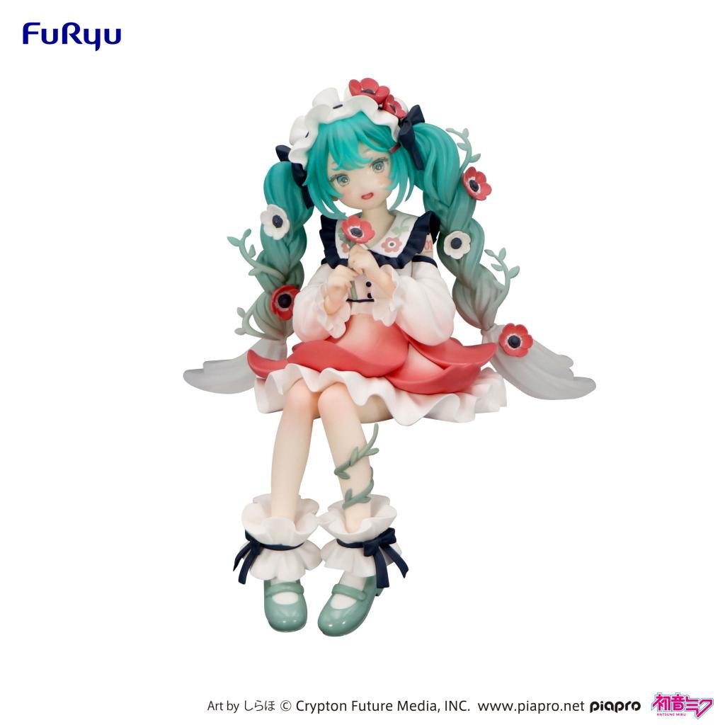 HATSUNE MIKU - Flower Fairy Anemone - Statuette Noodle Stopper 14cm