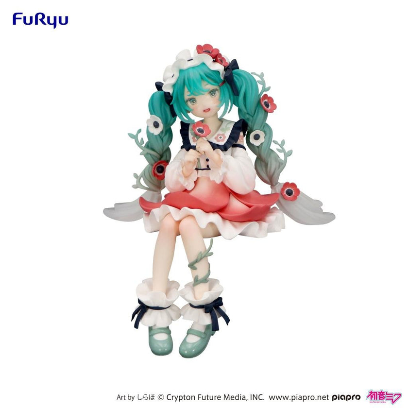 HATSUNE MIKU - Flower Fairy Anemone - Statuette Noodle Stopper 14cm
