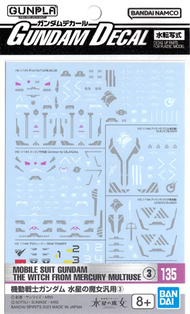 THE WITCH FROM MERCURY - Gundam Decal 135 - Model Kit