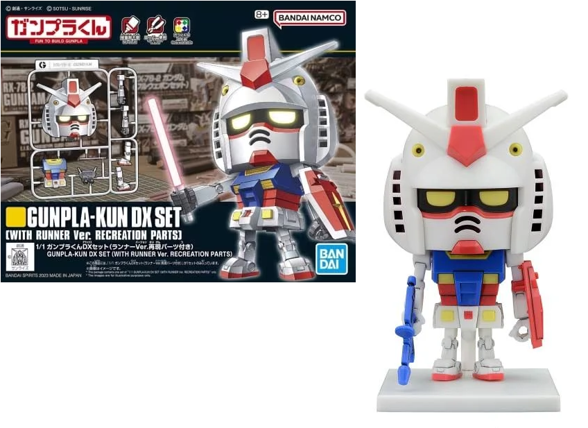 GUNDAM - 1/1 Gunpla-Kun DX Set (with Runner ver.) - Model Kit