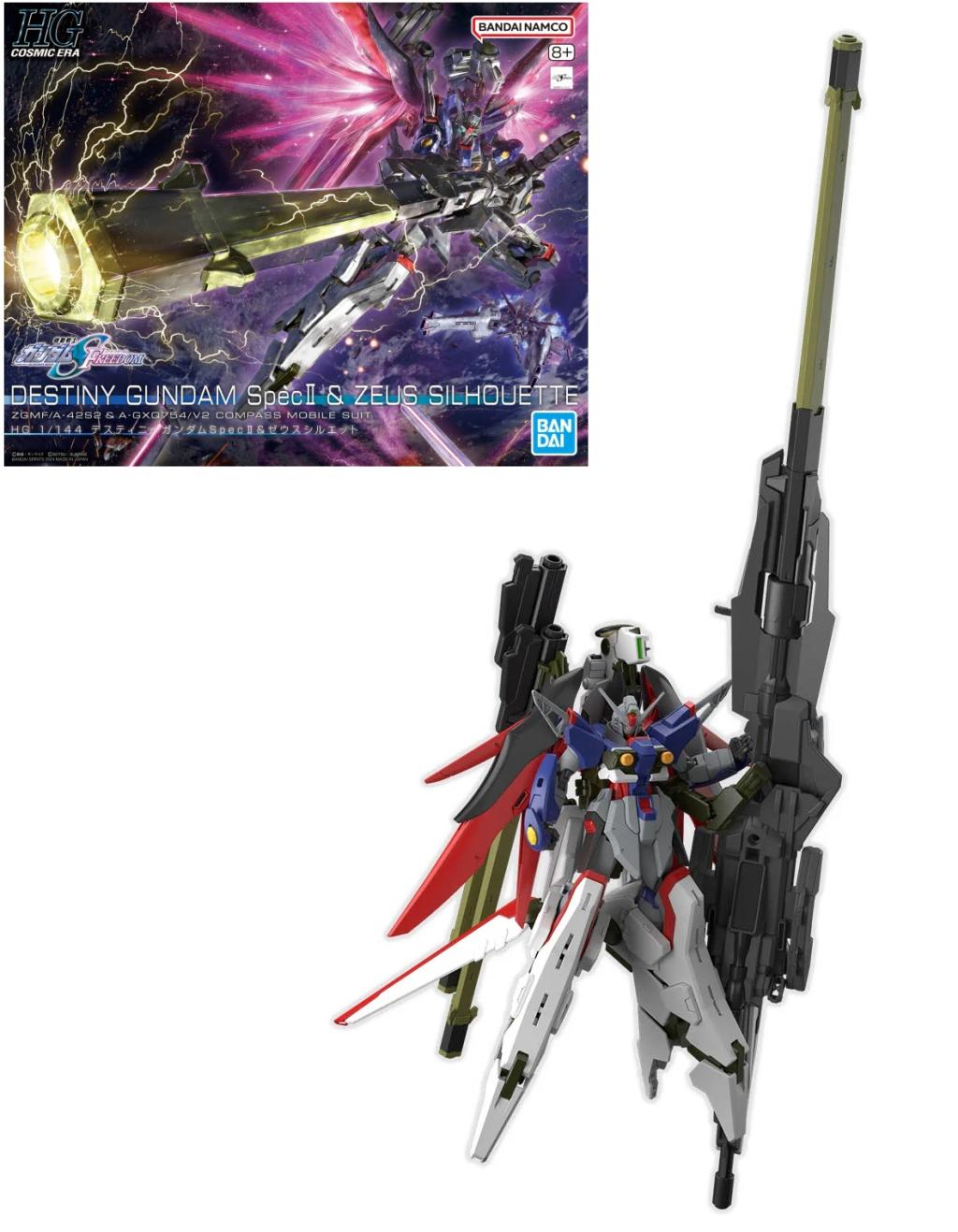 GUNDAM - HG 1/144 Destiny Gundam Spec II & Zeus silhouette - Model Kit