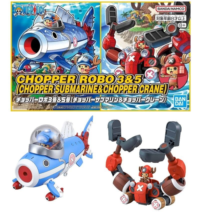 ONE PIECE - Chopper Robot 3&5 (Chopper Submarine & Crane) -Model Kit