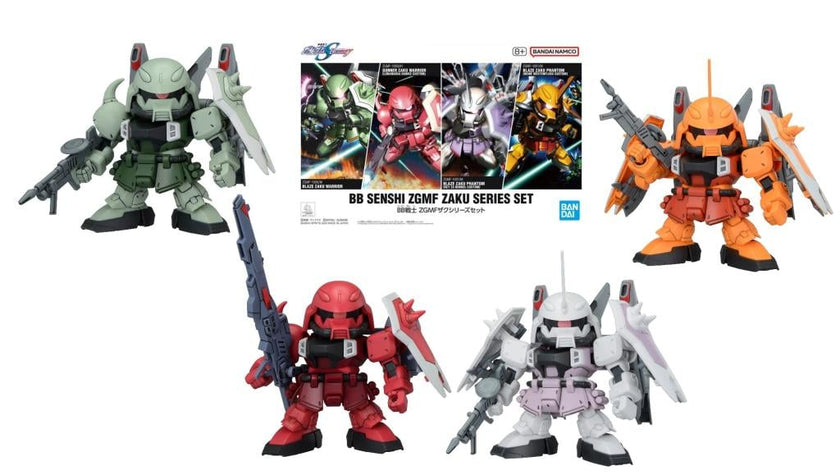 GUNDAM - BB Senshi ZGMF Zaku Series Set - Model Kit