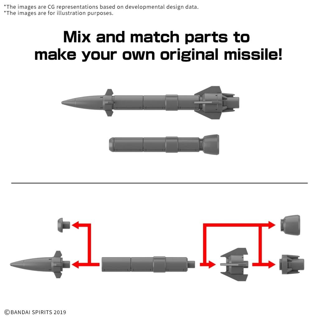 30MM - 1/144 Option Parts set 21 (Multi missile 1) - Model Kit