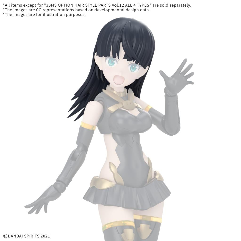 30MS - Option hair style parts vol.12 all 4 types - Model Kit