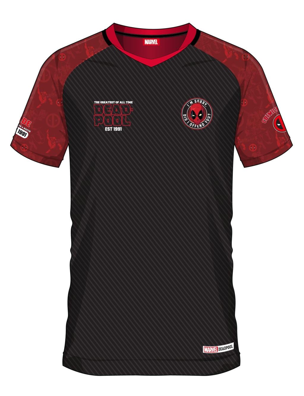 MARVEL - Deadpool 91 - Maillot de Foot Homme (L)