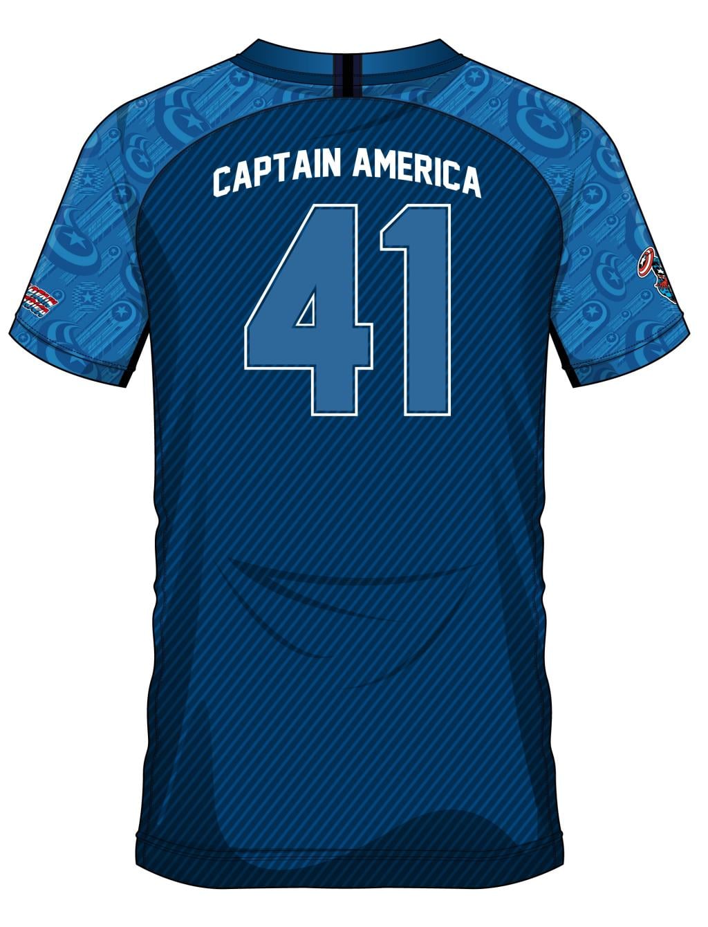 MARVEL - Captain America 41 - Maillot de Foot Homme (L)