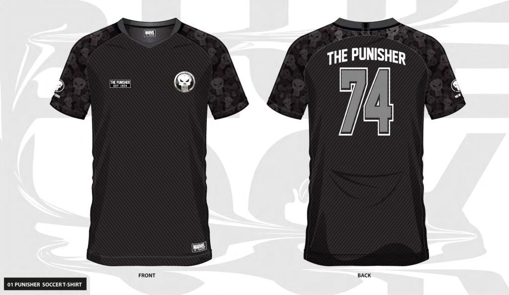 MARVEL - The Punisher 74 - Maillot de Foot Homme (M)
