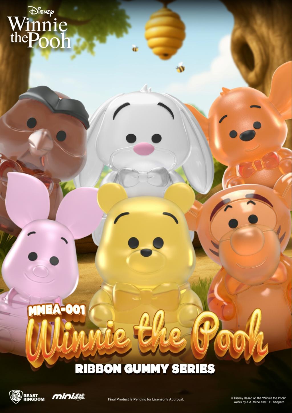 WINNIE L'OURSON - Ribbon Gummy Series -Set 24 Figurine Blind Box 3.5cm