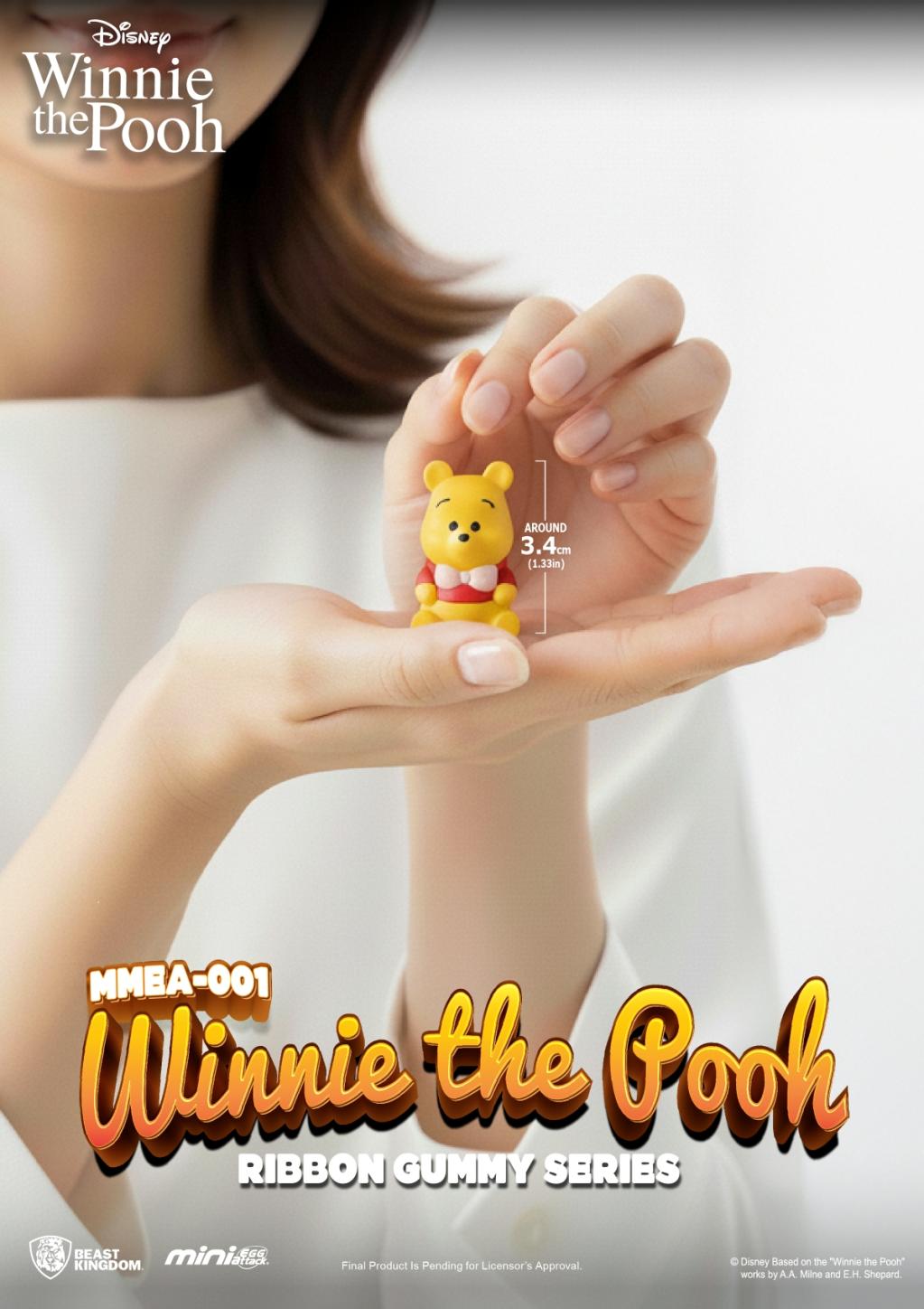 WINNIE L'OURSON - Ribbon Gummy Series -Set 24 Figurine Blind Box 3.5cm