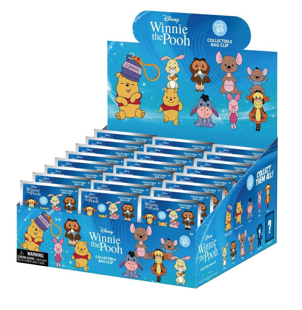 WINNIE L'OURSON - Series 2 - 3D Foam Bag Clip (Display 24 Pcs)