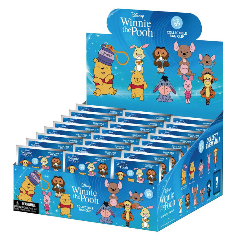 WINNIE L'OURSON - Series 2 - 3D Foam Bag Clip (Display 24 Pcs)