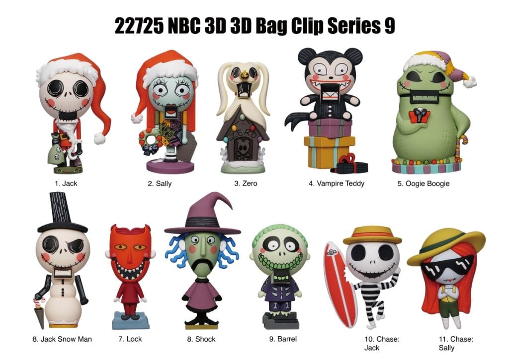 NBX - Series 9 - 3D Foam Bag Clip (Display 24 Pcs)