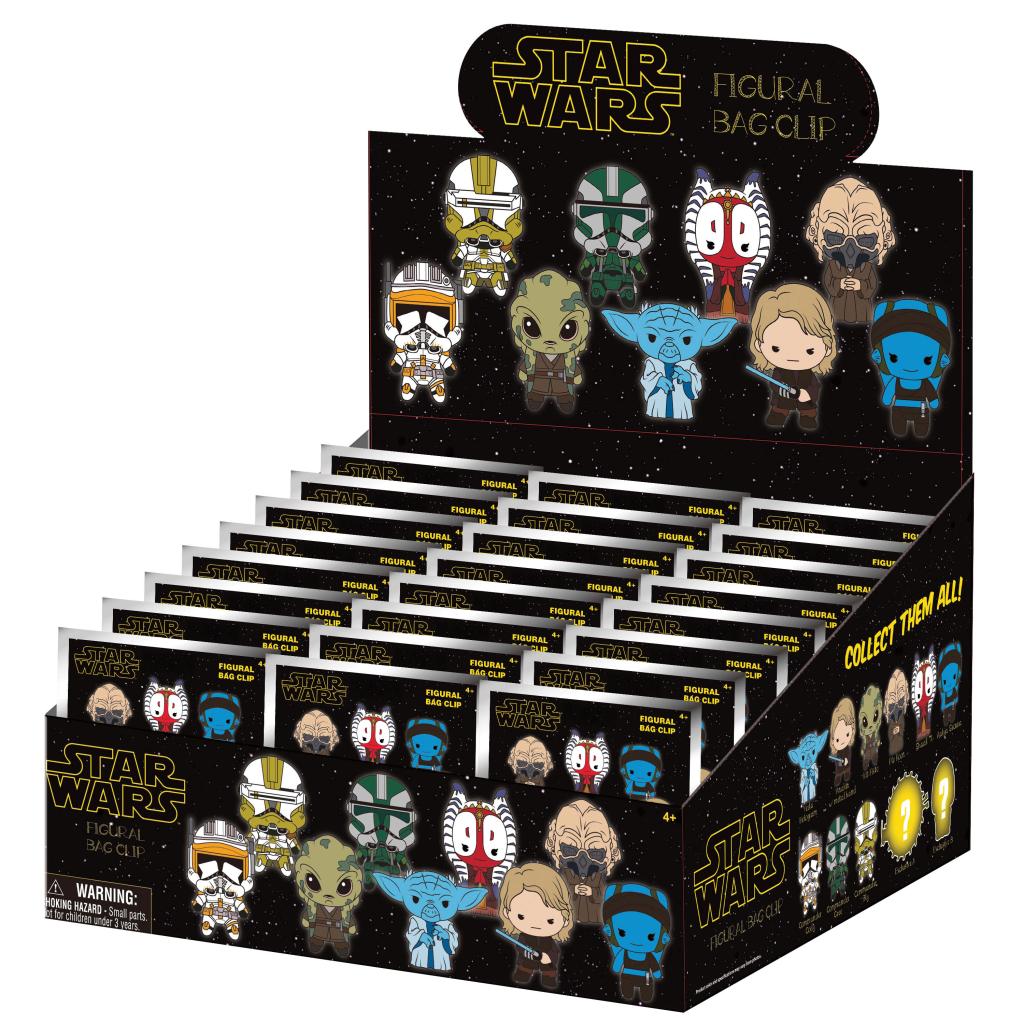 STAR WARS 3 - Series 1 - 3D Foam Bag Clip (Display 24 Pcs)